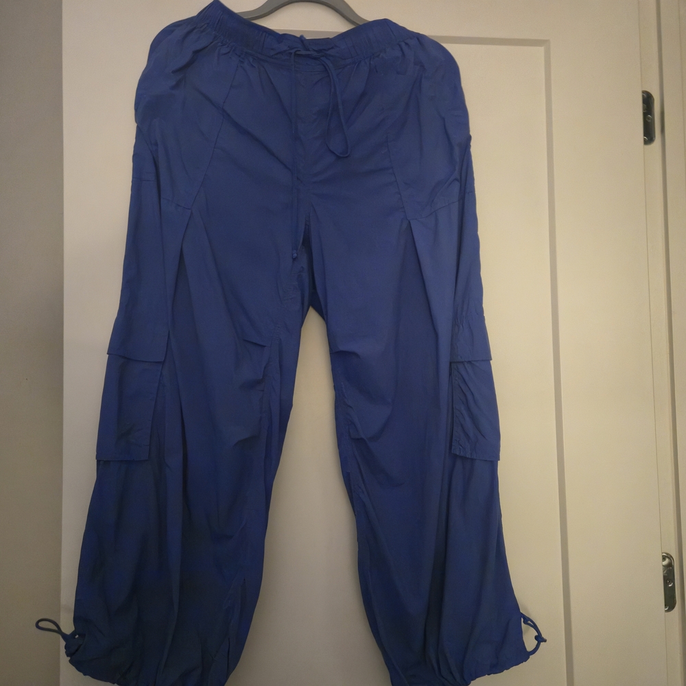 Women's Blue Cargo Pants